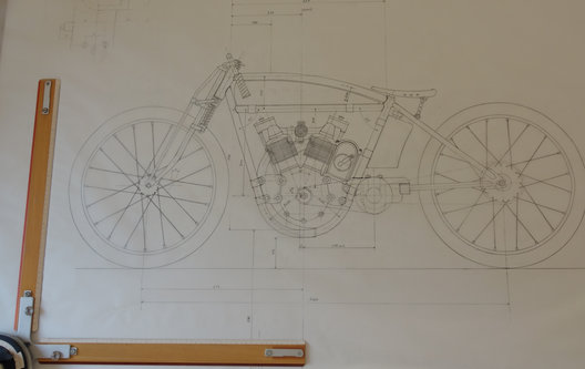 Fabrication d'un boardtrack 500 V